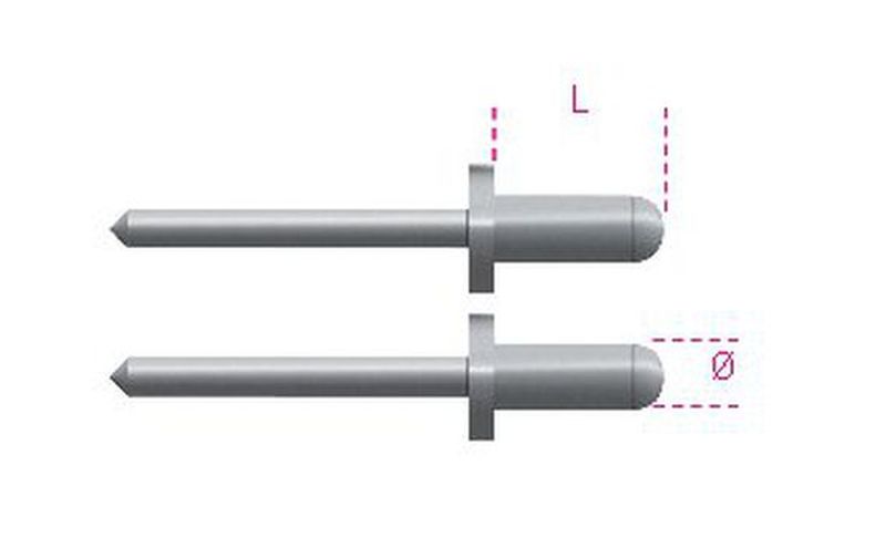 Nity aluminiowe 2,9x6 op.500szt | 1741RV2.9K