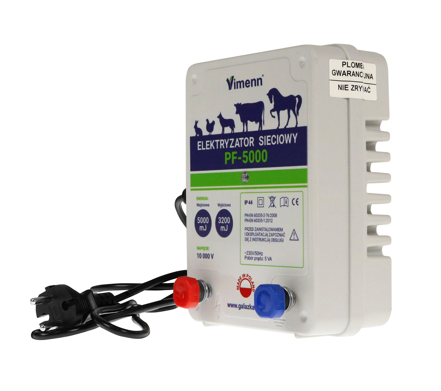 ELEKTRYZATOR SIECIOWY PASTUCH ELEKTRYCZNY 230V 5J | PF-5000