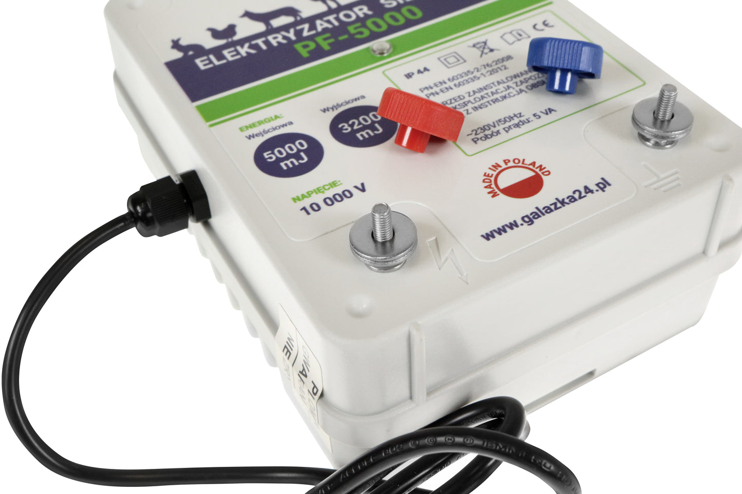 ELEKTRYZATOR SIECIOWY PASTUCH ELEKTRYCZNY 230V 5J | PF-5000