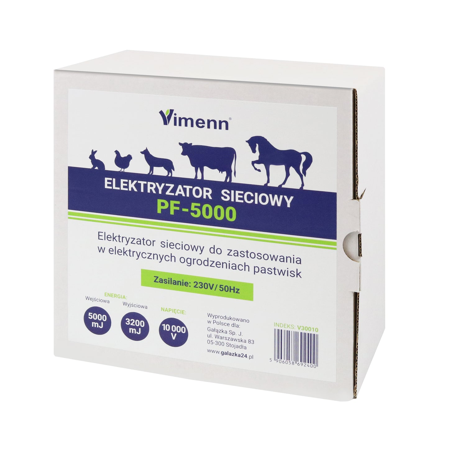 ELEKTRYZATOR SIECIOWY PASTUCH ELEKTRYCZNY 230V 5J | PF-5000