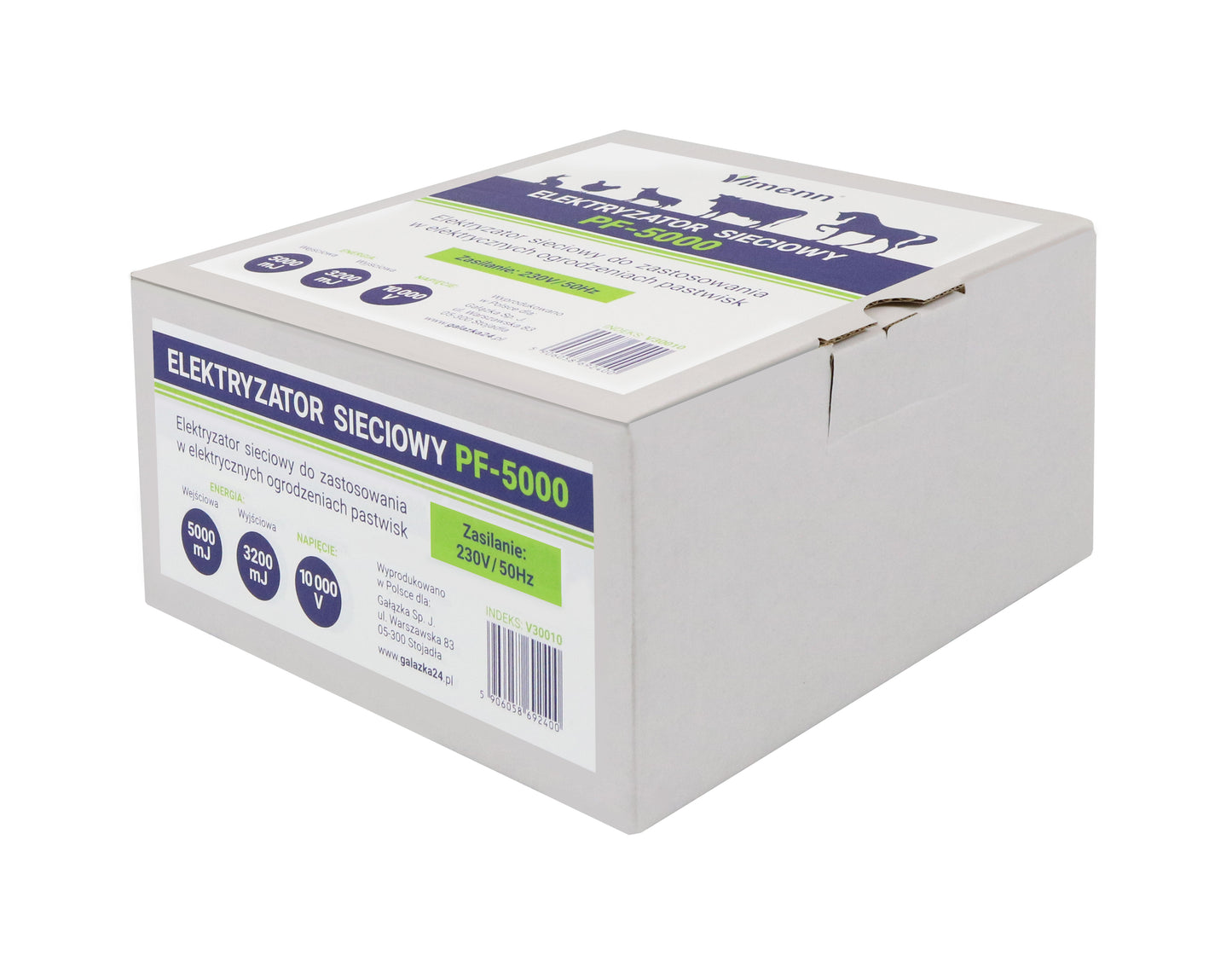 ELEKTRYZATOR SIECIOWY PASTUCH ELEKTRYCZNY 230V 5J | PF-5000
