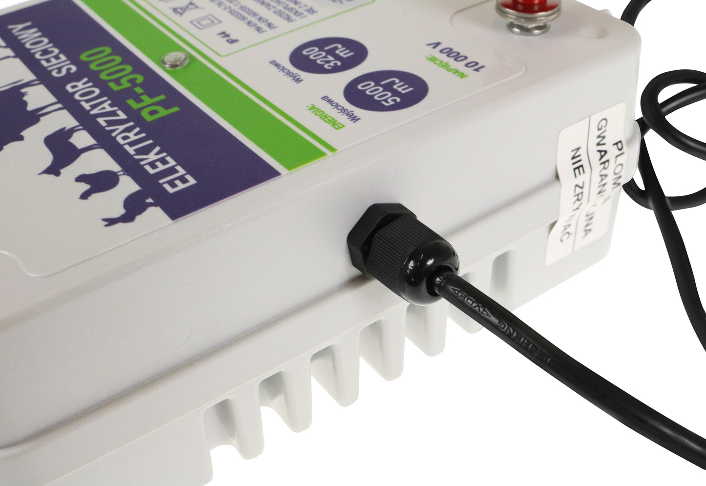 Elektryzator pastucha z plecionką izolatorami palikami i uziemieniem w zestawie | PF-5000