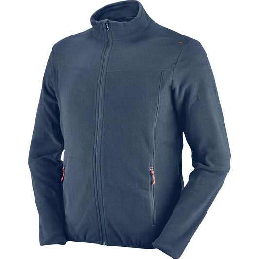 Męska kurtka polarowa GSTAAD granatowa XL – lekka i ciepła kurtka outdoorowa | 455095/XL
