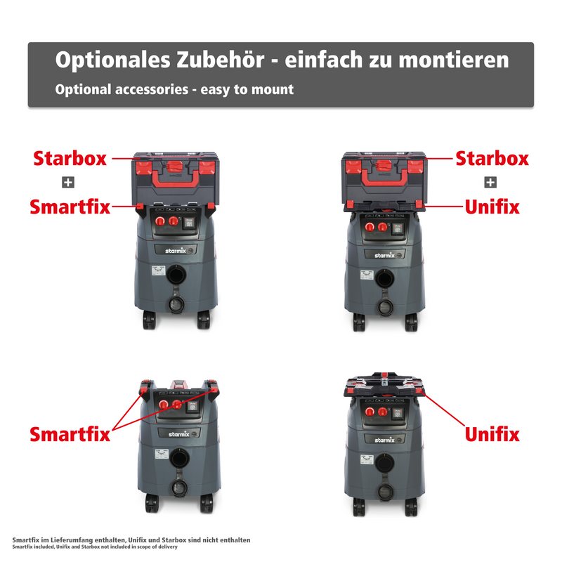 Odkurzacz przemysłowy automatyczne oczyszczanie filtrów 35L gniazdo iPulse L-1635 Top | SX018621