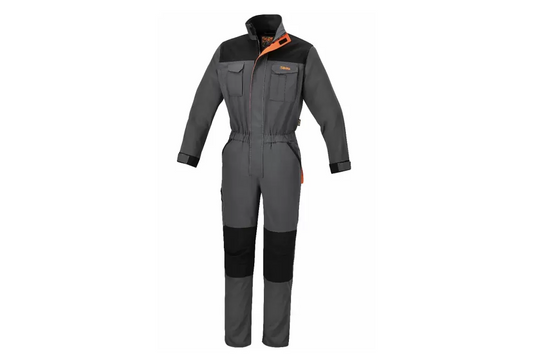 Kombinezon roboczy bawełna-stretch 7935G r. L – wygodny i elastyczny strój ochronny do pracy | 7935G/L