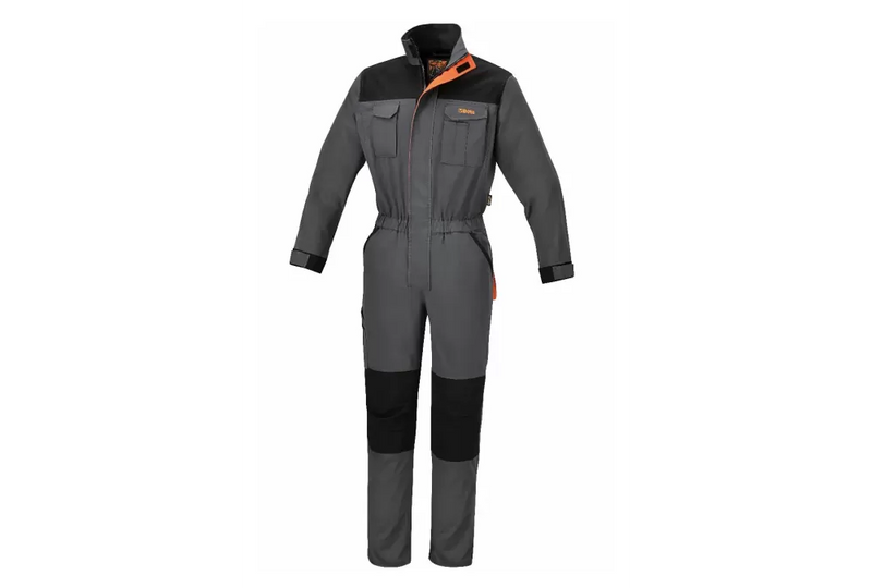 Kombinezon roboczy bawełna-stretch 7935G r. L – wygodny i elastyczny strój ochronny do pracy | 7935G/L