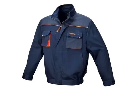 Kurtka robocza EASYLIGHT granatowa r. M – lekka i wygodna odzież ochronna do pracy | 7879E/M