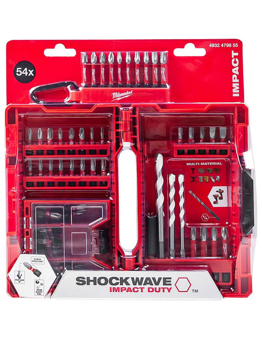 Zestaw bitów SHOCKWAVE Impact Duty 54szt + karabińczyk | 4932479855 - Centrum Techniczne Gałązka