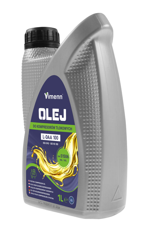 OLEJ DO KOMPRESORÓW SPRĘŻAREK TŁOKOWYCH MINERALNY VDL L-DAA 100 1L | V41002