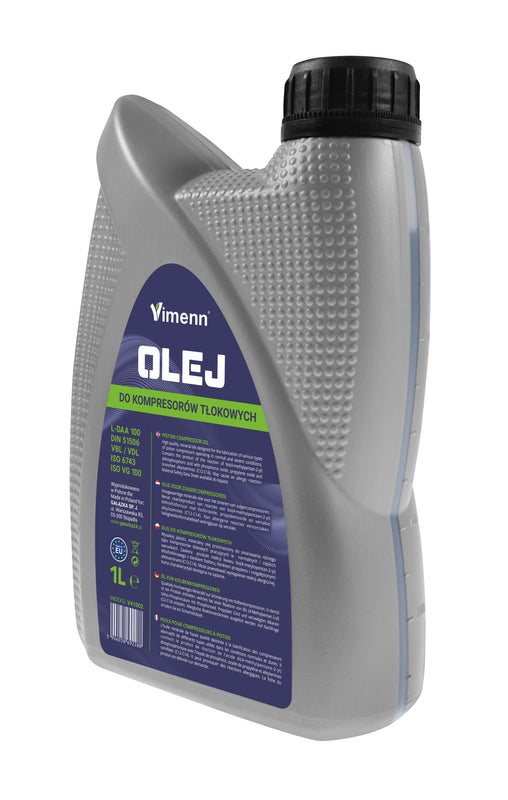 OLEJ DO KOMPRESORÓW SPRĘŻAREK TŁOKOWYCH MINERALNY VDL L-DAA 100 1L | V41002