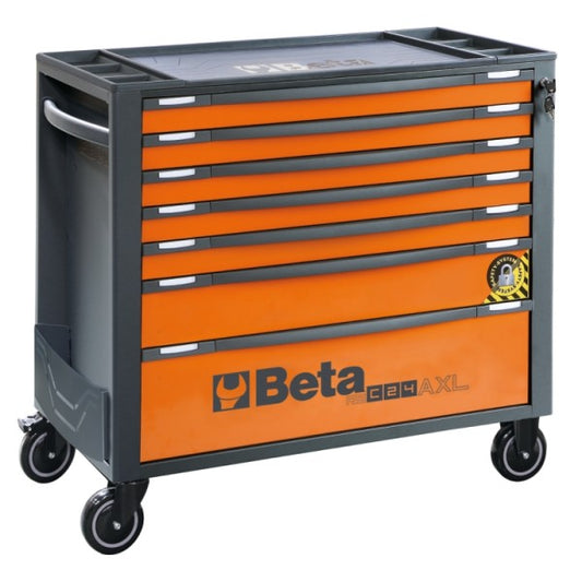 Wózek narzędziowy długi RSC24AXL pomarańczowy 7 szuflad | 2400/RSC24AXL/7-O - Centrum Techniczne Gałązka