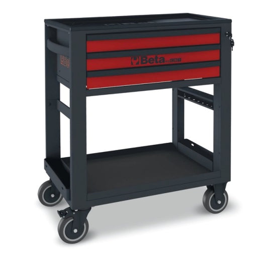 Wózek narzędziowy RSC51 z 3 szufladami czerwony-antracyt | 5100/RSC51-R
