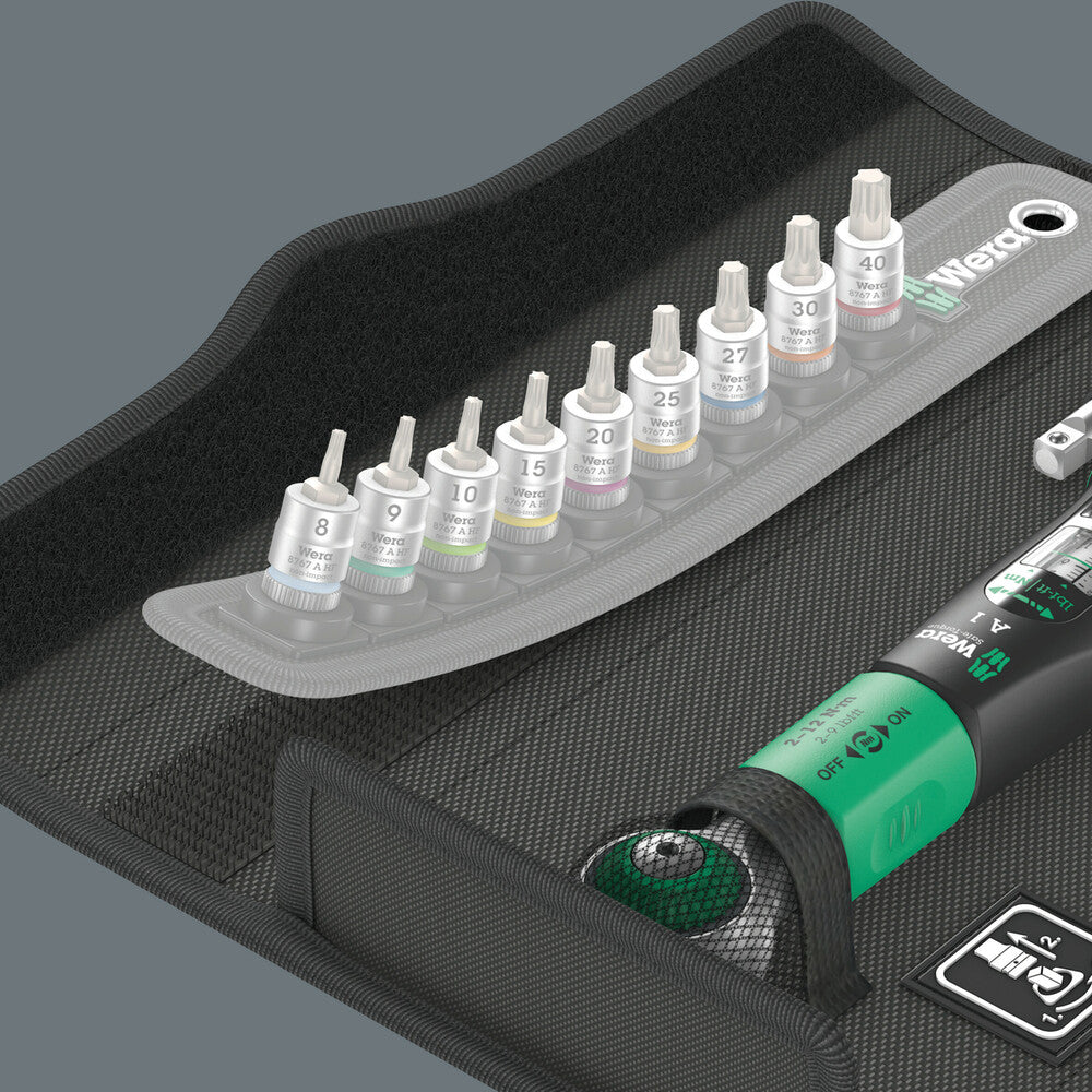 Zestaw klucz dynamometryczny Safe-Torque  1/4" 2-12 Nm z nasadkami | 05075830001