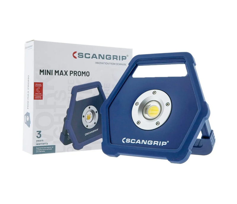 Lampa robocza SCANGRIP MINI MAX akumulatorowa 900 lumenów do mobilnego oświetlenia | 49.0530