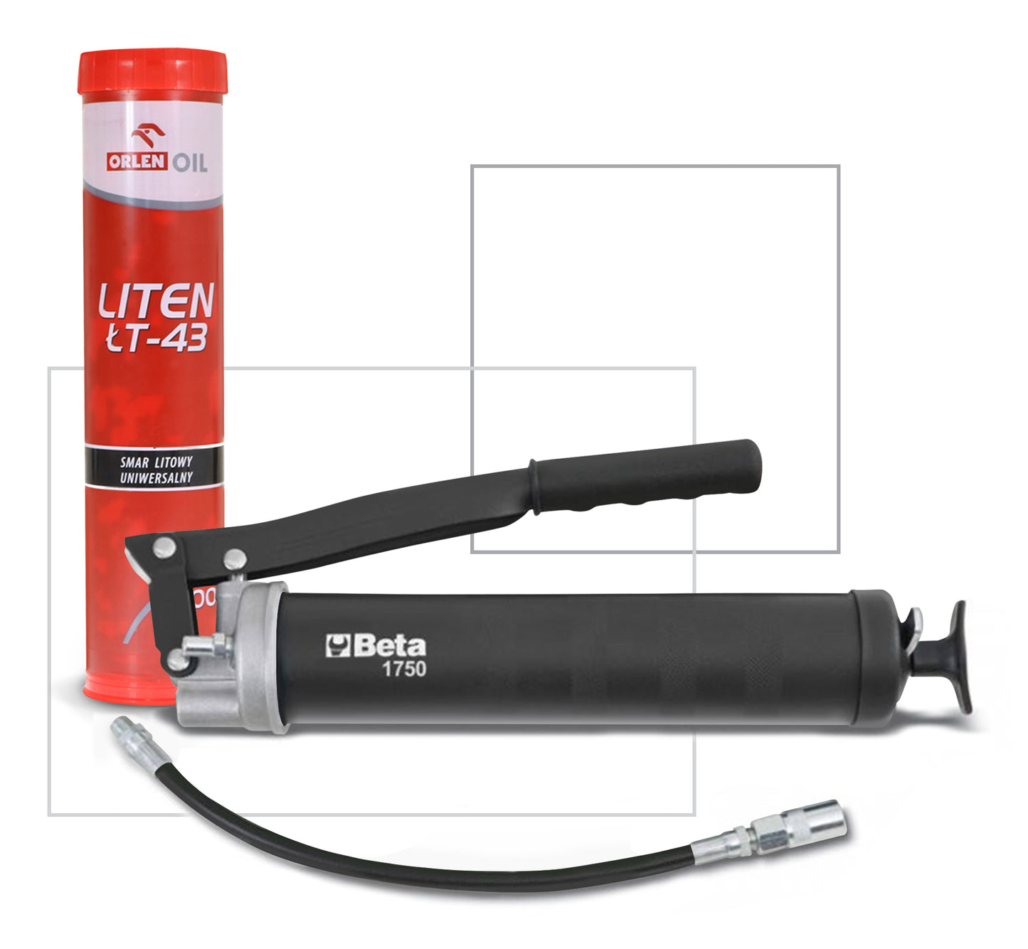 Zestaw Smarownica 1750/500 + 1szt. ŁT-43 kartusz | 333/8