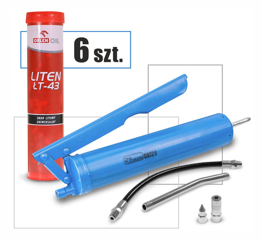 Smarownica ręczna 500ml C0720 + 6x ŁT-43 kartusz | 333/11