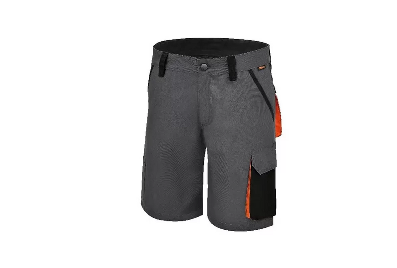 Spodnie krótkie BAW-Strech szare r. XXXL – lekkie i elastyczne do pracy w cieplejsze dni | 7931G/XXXL