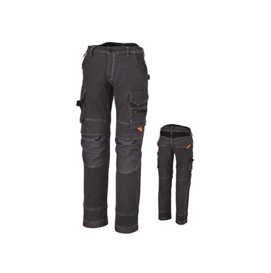 Spodnie robocze z kieszeniami XL  – praktyczne i wygodne rozwiązanie do codziennej pracy | 7816G/XL