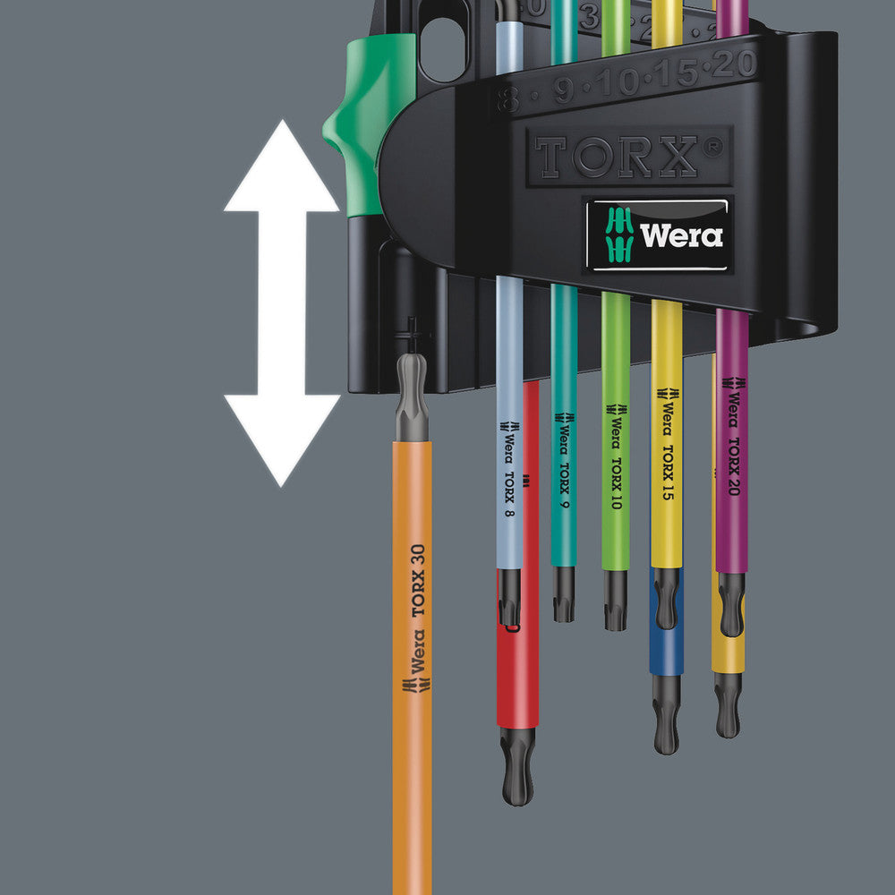 967/9 TX BO Multicolour 1 Zestaw kluczy trzpieniowych TORX® BO Multicolour, BlackLaser, z magnetyzerem | 05024335001 - Centrum Techniczne Gałązka