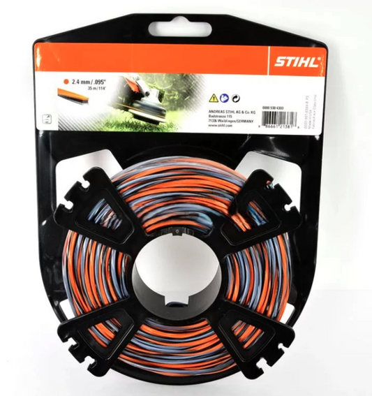 Żyłka Carbon CF3 Pro 2,0 mm x 91 m 3K do podkaszarek zapewniająca precyzyjne cięcie i trwałość podczas pracy w trudnych warunkach | 0000-930-4319
