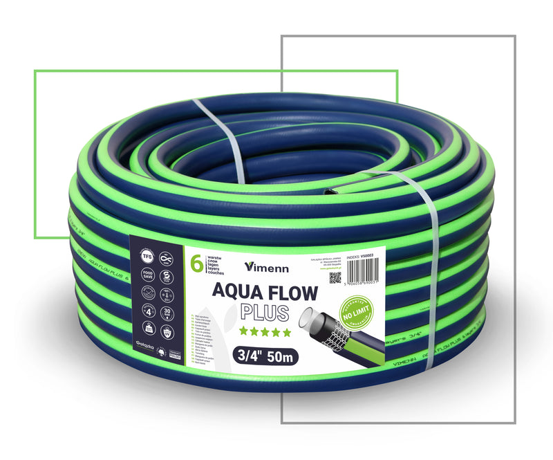 Wąż ogrodowy AQUA FLOW PLUS 3/4"-50m | V50003