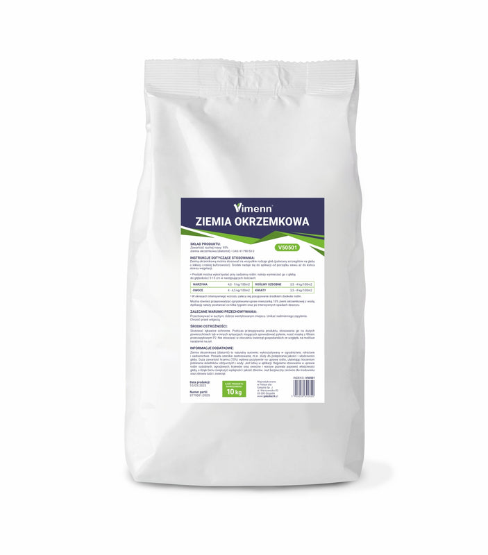 ZIEMIA OKRZEMKOWA DLA ROŚLIN NAWÓZ ŚLIMAKI MRÓWKI MSZYCE DIATOGARDEN 10kg | V50501